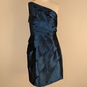 London Times • Blue One Shoulder Dress [Gowns]